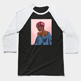 Pink hair Baseball T-Shirt